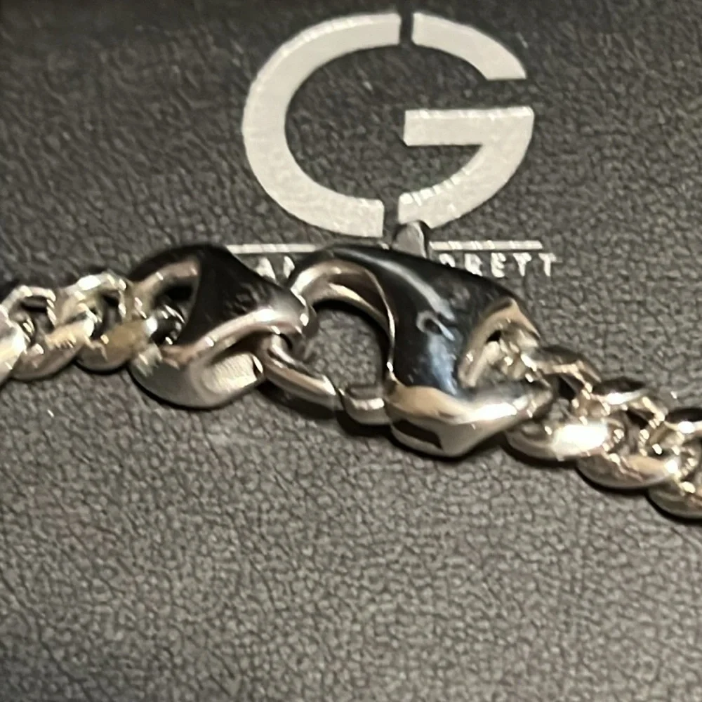 NWT CLANCY GARRETT Men's Cuban Chain Bracelet